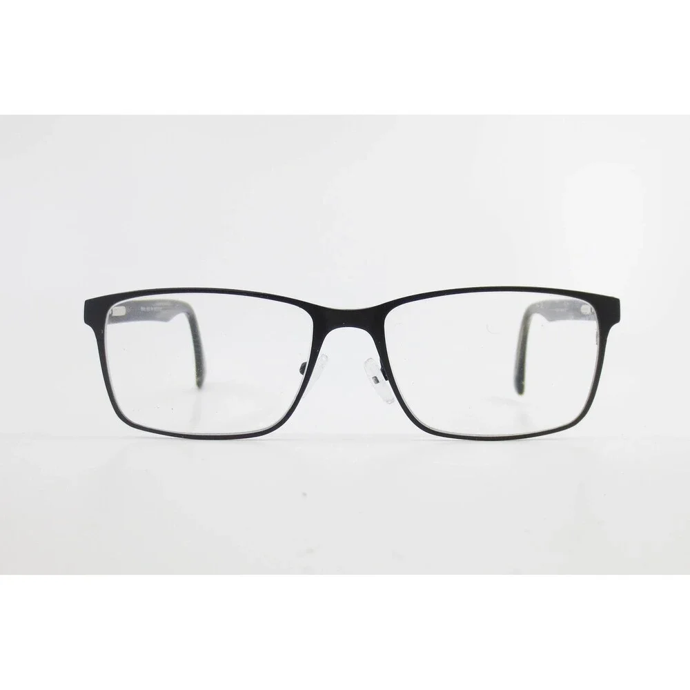 Robert Mitchel XL RMXL 6002 BK Eyeglass Frames Black Grey Rectangle 58-18-150